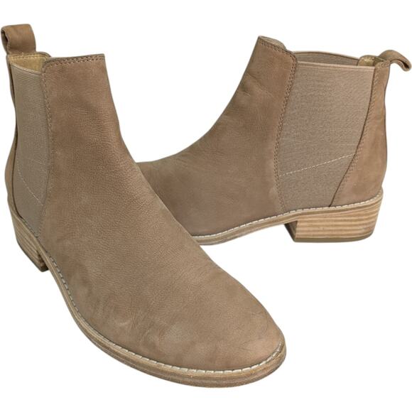 Eileen Fisher Ankle Boots Chelsea 8 Blink Tumbled Nubuck Booties - Picture 2 of 13